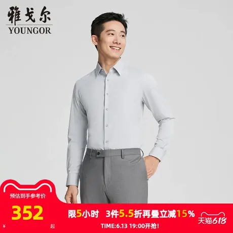 【商场同款】雅戈尔男士长袖衬衫春秋新款官方商务休闲长袖衬衫男商品大图