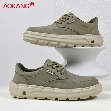 奥康春季布鞋男款2026新款轻便软底休闲男鞋复古老钱风休闲鞋男款商品大图