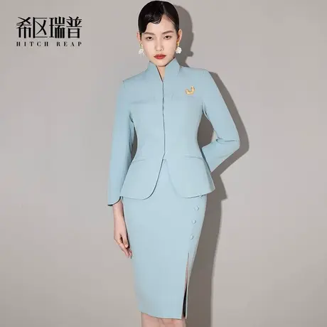 希区高端职业西装套装裙女2024新款气质空姐工作制服正装时尚套装商品大图
