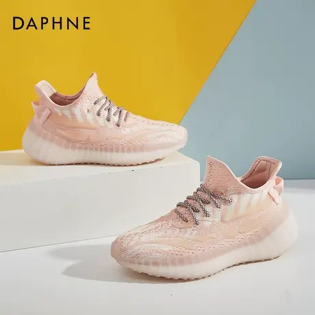 达芙妮飞织椰子鞋女正品官网2020新款夏季厚底透气轻便跑步运动鞋图片