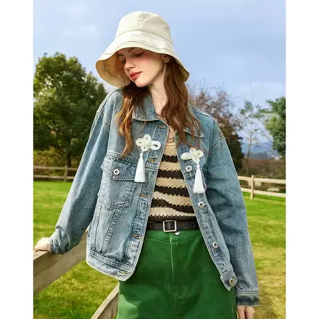 a022024春秋新款街头风宽松百搭女式外套图片