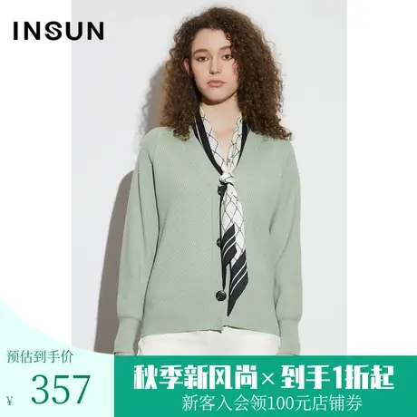 恩裳COVER2023春款新款气质茧型慵懒针织开衫微收腰时髦优雅上衣图片