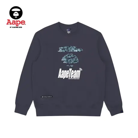 Aape旗舰店男装春夏猿颜酷帅印花电竞风休闲圆领卫衣3984XXK商品大图