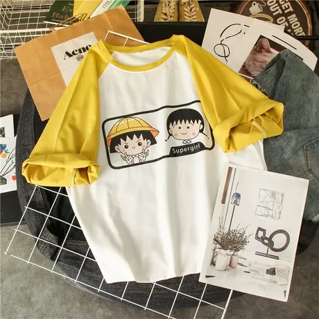 ins超火短袖t恤女早春夏装潮韩版学生宽松大码百搭半袖打底衫上衣商品大图