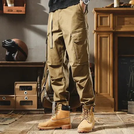 休闲裤男士束脚工装裤秋冬季抗寒保暖冬天外穿束脚工装休闲裤子男商品大图