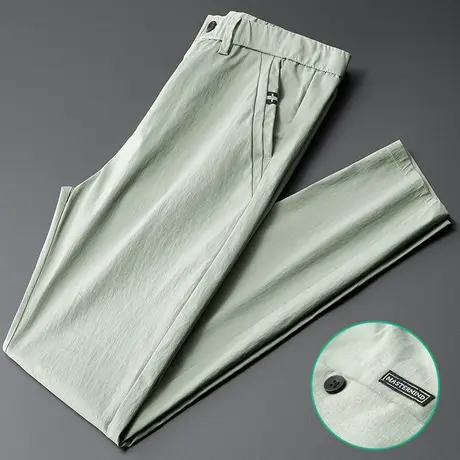 春秋款夏季薄款冰丝运动休闲长裤男士速干秋季男裤子上班工作西裤商品大图