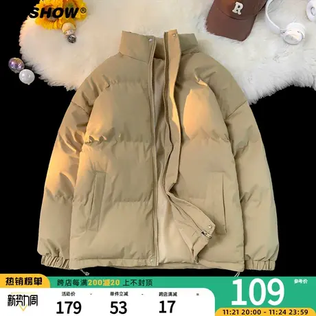 VIISHOW加厚衣服冬季男生痞帅棉衣日系棉服男保暖宽松面包服潮牌商品大图