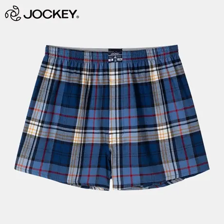 Jockey阿罗裤纯棉宽松平角内裤简约休闲居家大码男士裤衩新款图片