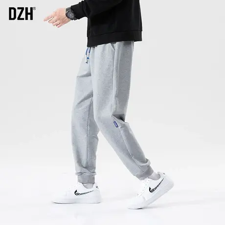 男士灰色休闲裤男春夏款简约百搭束脚卫裤2024新款韩版潮流运动裤图片