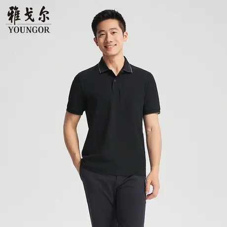 【商场同款】雅戈尔男士短袖POLO夏季新款官方商务休闲短袖T恤男图片