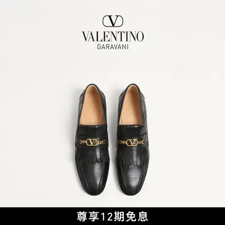 [12期免息]华伦天奴VALENTINO男士 VLOGO SIGNATURE 羊皮乐福鞋图片