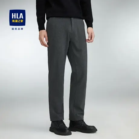 HLA/海澜之家舒适微弹休闲裤2023秋季新款柔软亲肤耐穿裤子男商品大图