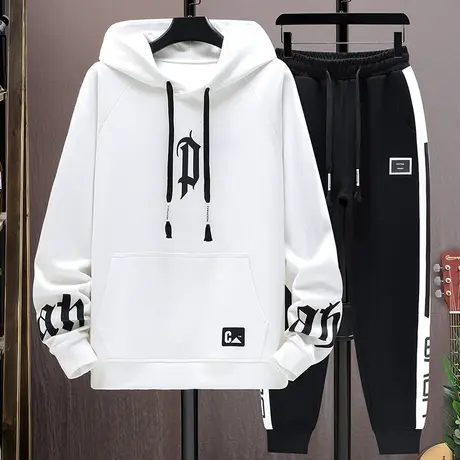 青少年春秋款卫衣男生潮牌休闲运动长裤套装潮流帅气大童秋装外套商品大图