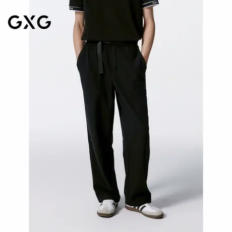 GXG男装 宽松直筒休闲裤百搭男针织裤 24年秋G24X023058商品大图
