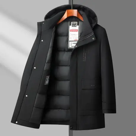 棉衣中年加绒加厚大码棉服上衣男爸爸冬装外套中老年人秋冬季棉袄商品大图