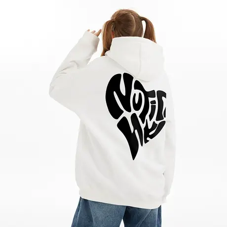 美式hiphop连帽爱心卫衣潮牌男高街潮流宽松春季大码情侣装外套潮商品大图