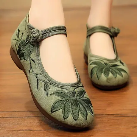 2023凉鞋女老北京布鞋新款官方旗舰店官网夏季一脚蹬女鞋女款休闲商品大图