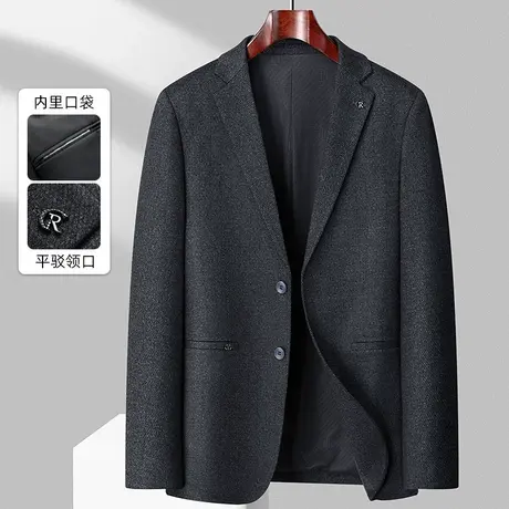 秋冬新款小西装男士外套商务单西韩版修身潮流时尚制服西服上衣商品大图