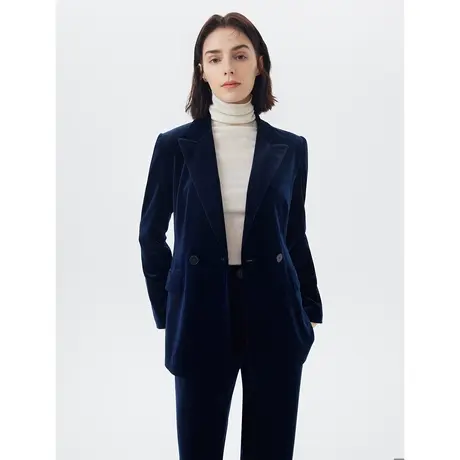 朗姿气质时尚轻商务西服外套高级感小众秋季奥莱通勤职业女士西装图片