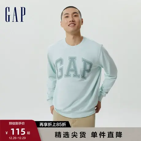 Gap男女装LOGO美式复古圆领套头卫衣情侣装字母运动上衣561835商品大图