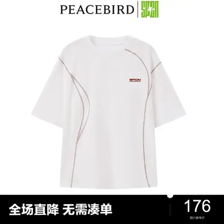 【商场同款】太平鸟2023年秋季新款SPCN弧线撞色针织衫ASCND3102图片
