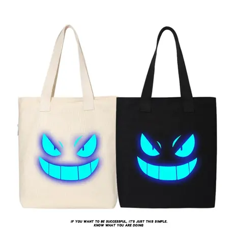 口袋妖怪蓝夜光耿鬼宠物小精灵宝可梦帆布包单肩包手提包托特包袋商品大图