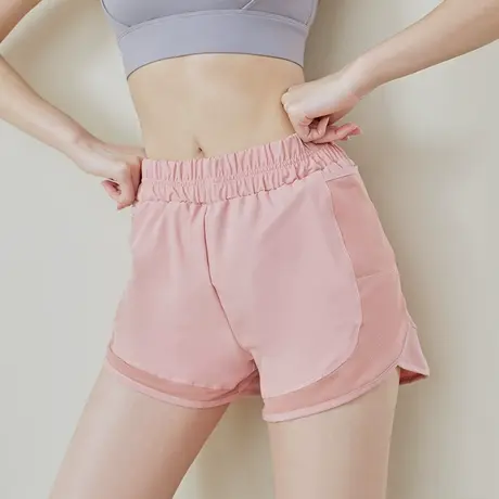 运动短裤女夏季薄款居家大码宽松瑜伽跑步速干高腰防走光休闲裤子商品大图