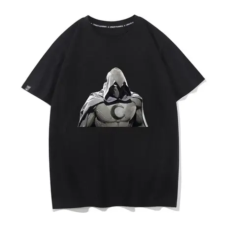 美剧Moon Knight月光骑士漫威周边印花宽松短袖t恤半袖衫男女纯棉商品大图