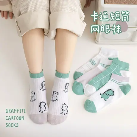 男童袜子夏季薄款儿童袜子男宝宝夏天中筒袜男孩网眼袜男童薄袜图片