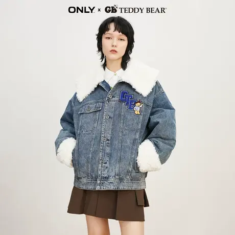 ONLY冬季GB TEDDY BEAR泰迪熊联名牛仔外套女|122454017商品大图