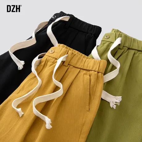 男士日系纯棉工装裤男宽松直筒2023新款春夏休闲裤美式高街阔腿裤商品大图