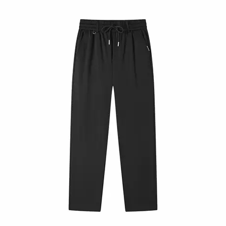 gxgjeans男装 抽绳系带纯色休闲裤简约直筒裤长裤 25春新款图片