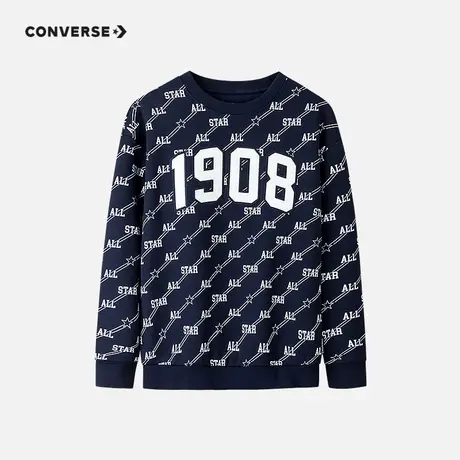 【加绒】匡威男童卫衣儿童装24冬季新款索罗娜满印休闲上衣打底衫图片