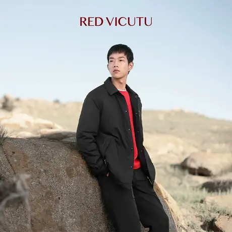 VICUTU/威可多男士棉服舒暖亲肤商务通勤休闲百搭短款外套商品大图