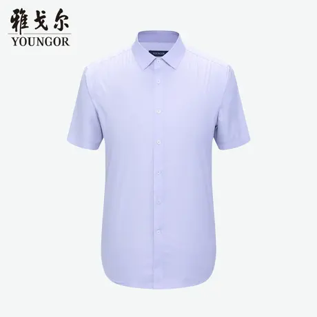 雅戈尔奥莱 商场同款男士短袖衬衫新款官方正品商务休闲短袖衬衫商品大图