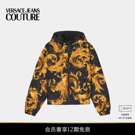 【新品】VERSACE JEANS COUTURE 男士印花填充夹克商品大图