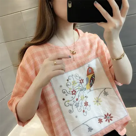 韩版t恤女宽松短袖打底衫女装夏装2023年新款夏季春装ins潮上衣服图片