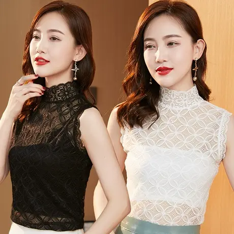 假领子女百搭假领春秋毛衣内搭2022新款蕾丝高档性感背心打底衫图片
