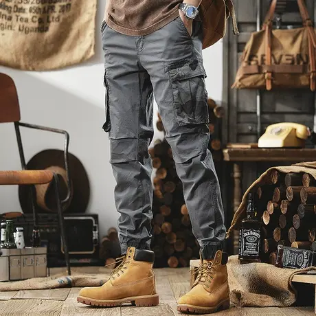 Modi Nick/摩帝尼克休闲潮流舒适工装裤纯棉宽松百搭男款裤子长裤商品大图