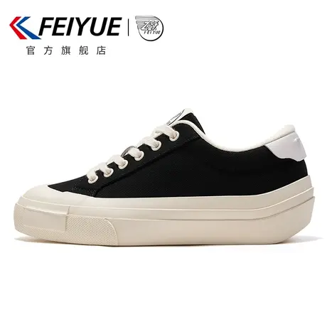 feiyue/飞跃帆布鞋女鞋2023春夏新款厚底增高休闲鞋低帮板鞋907商品大图