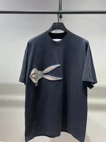 胖mm大码超火cec刺绣短袖t恤女宽松百搭韩版洋气纯棉潮ins上衣夏商品大图