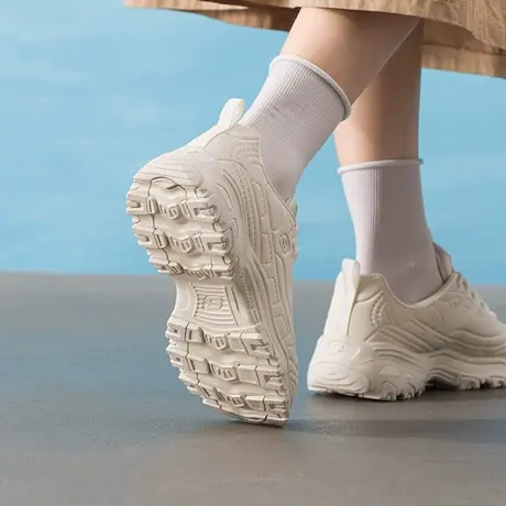 斯凯奇（Skechers）女鞋秋冬25新款厚底增高老爹鞋百搭潮流小白鞋商品大图