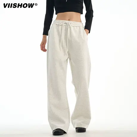 VIISHOW运动裤男秋宽松显瘦阔腿高街ins潮香蕉裤美式休闲保暖卫裤图片