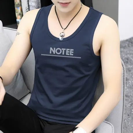 莫代尔背心男健身夏季冰丝速干凉感无袖t恤篮球运动坎肩跨栏吊带商品大图