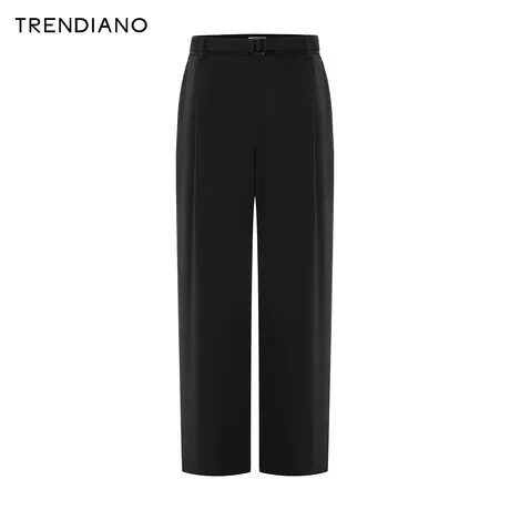 TRENDIANO弹力TR宽松休闲裤2024年春季新款百搭阔腿长裤男生潮商品大图