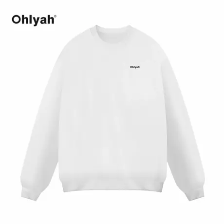 Ohlyah落肩卫衣男女同款oversize小众高街潮牌ins春秋穿搭上衣商品大图