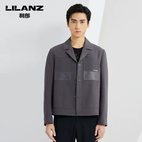 【商场同款】利郎官方 夹克男2023春夏翻领男士外套23CDX092HA商品大图