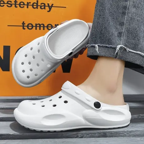 雨鞋男士夏季时尚钓鱼水鞋男款赶海专用户外溯溪涉水鞋洞洞防水鞋商品大图