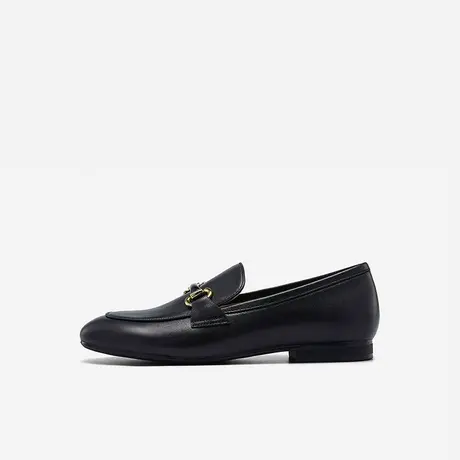 Nine West/玖熙2024年春季新款乐福鞋女圆头复古平跟质感通勤女鞋商品大图