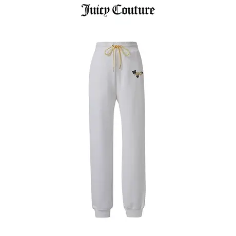 JUICY COUTURE夏季新品橘滋针织长裤休闲直筒运动抽绳卫裤下装商品大图
